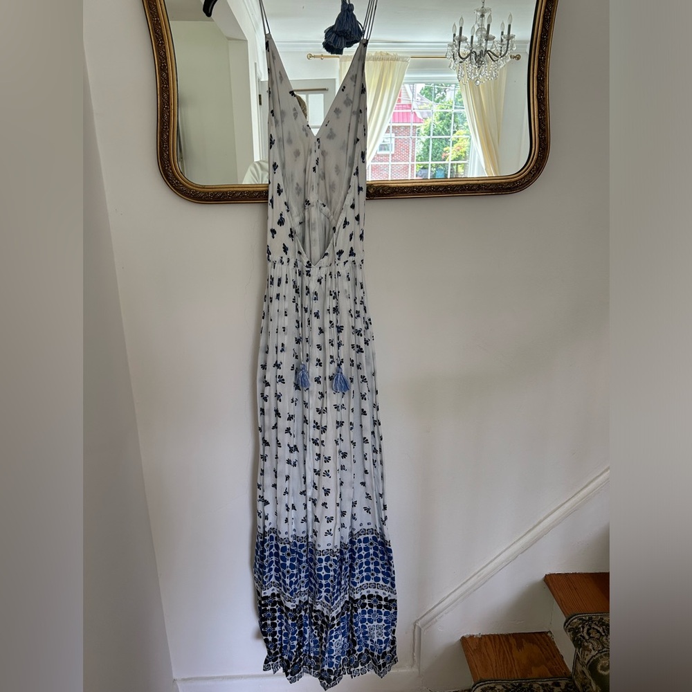 Roller Rabbit tile print halter maxi - Picture 3 of 8